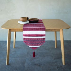 Ethnic Table Runner - Rustic Farmhouse Decor l Table centerpiece l Ukrainian gifts l Ukrainian folk art l Made in Ukraine