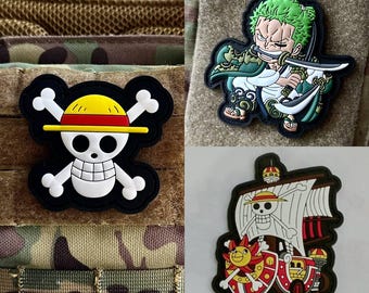 Naszywka z PVC Zorrro, czapka, taktyczna naszywka anime, manga, zestaw naszywek, pakiet naszywek