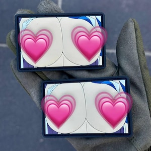 3D-pvc-borstpatch: tactische moraalpatch (5,5 x 8,5 cm)