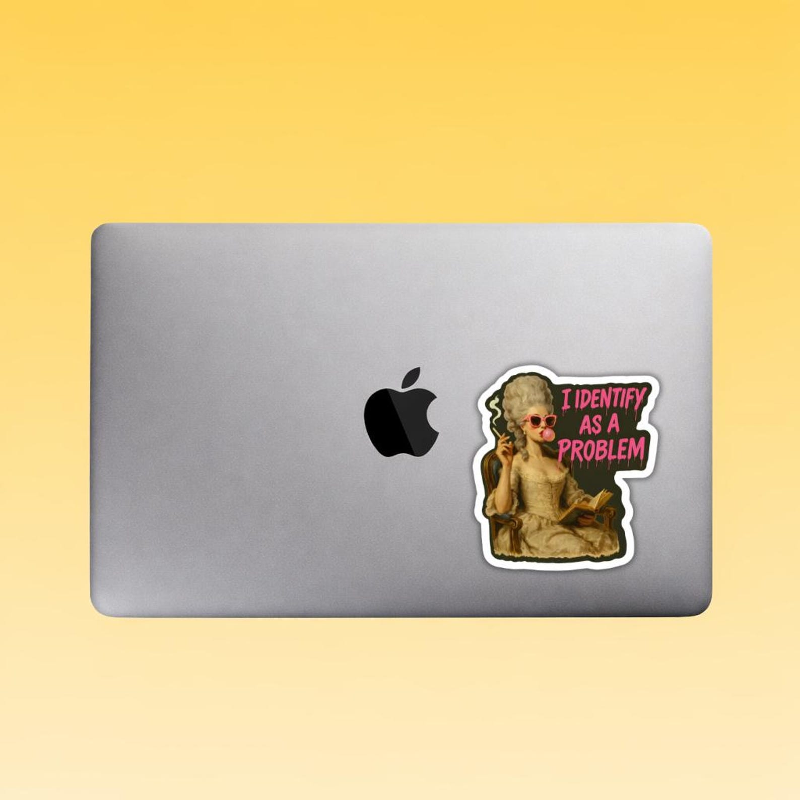Problem Sticker, Feminist Meme Decal, Vintage Woman Sassy Humor Vinyl ...