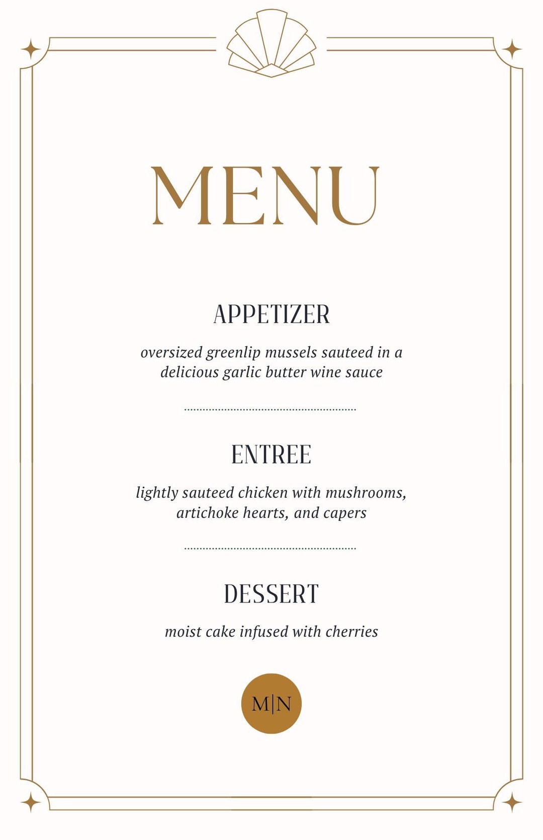 Menu Order Invite Wedding Menu Cocktails Menu Dinner Menu Wedding Invite Wedding ...