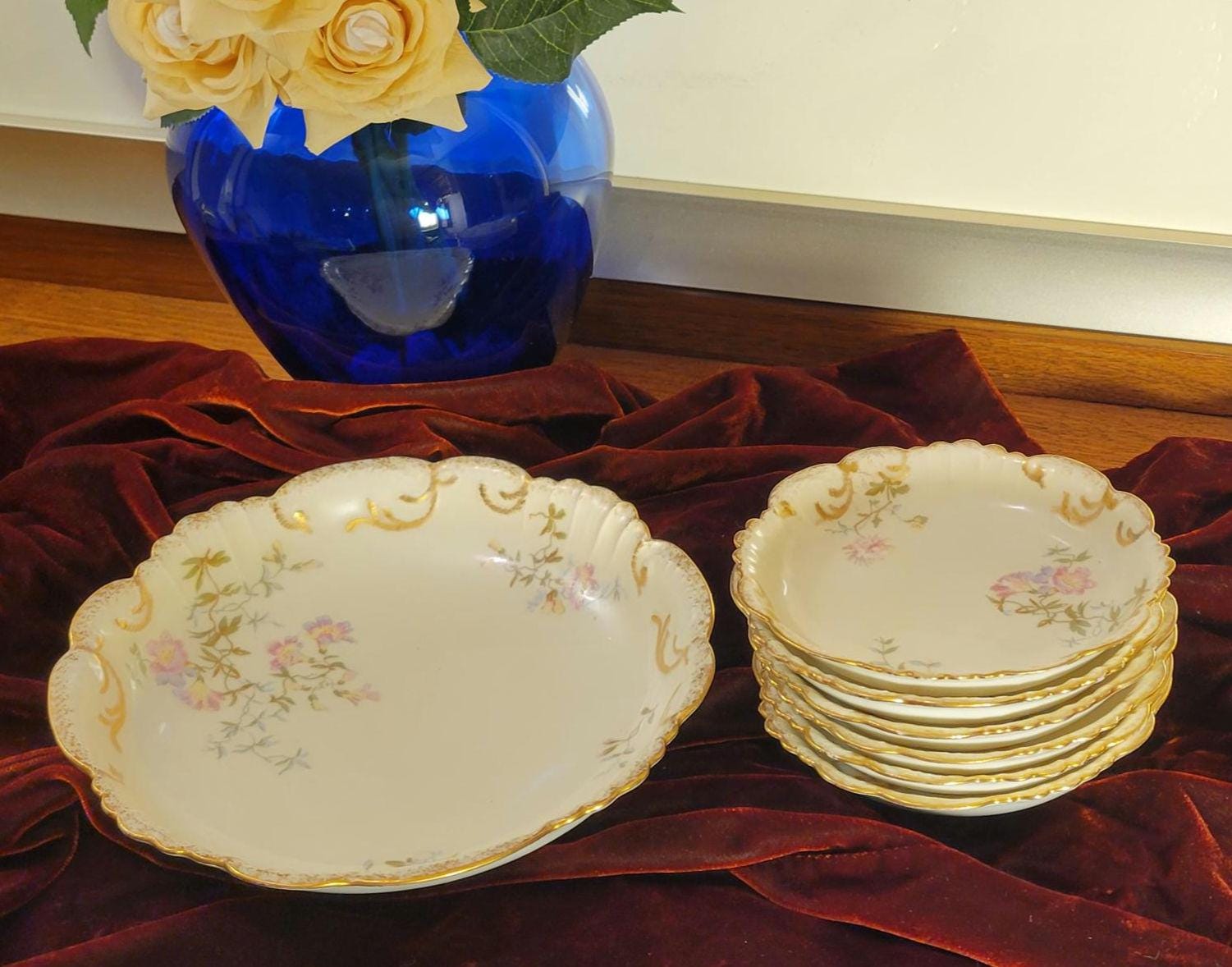 Ensemble De 11 Tasses En Porcelaine De Haviland arbre De Vi