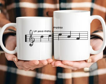 Treble Clef “DECAF” Mug, (11oz/15oz) - Perfect Gift for Musician, Music Teacher, Decaf/Tea Lover, or Music Geek - Musical Humor