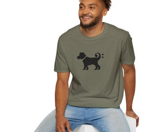 Bass Clef Dog Graphic Shirt