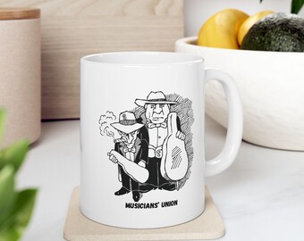 Musicians’ Union - Ceramic (11oz/15oz) Mug - Gift for Music Professional, Music Geek, Music Lover