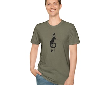 Treble Clef Dog Graphic Shirt
