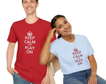 Keep Calm & Play On Graphic Shirt