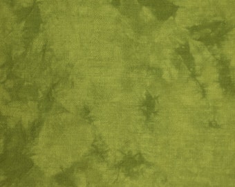 SWATCH: Norfolk Golden Moss Cross Stitch Linen Fabric Sample