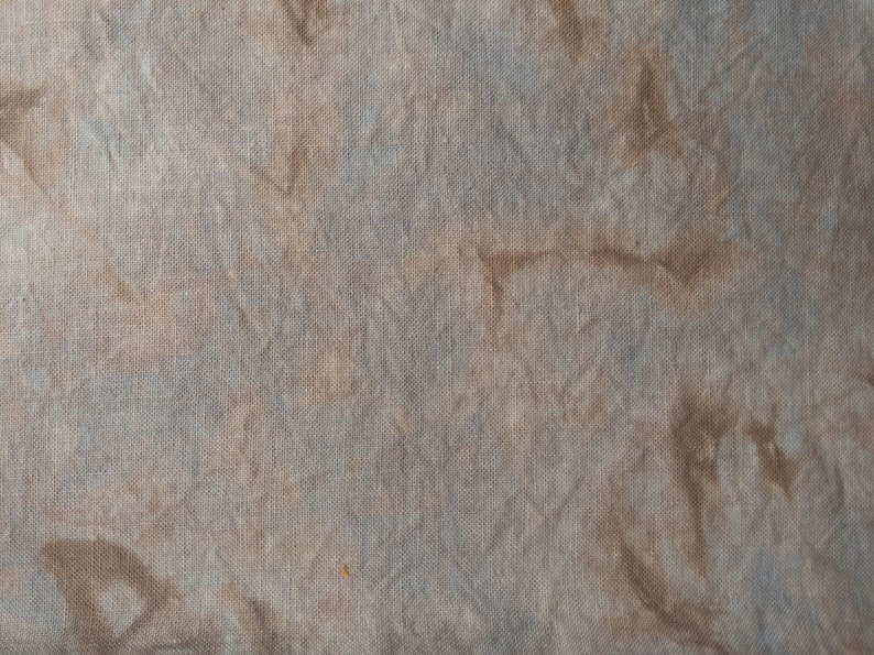 LONDON FOG 32 count Hand Dyed Fabric for Cross Stitch, Organic Hemp in Warm Browns, Grey, Taupe & Blue image 9