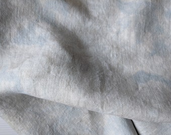 SWATCH: Tempest Blue, Grey, Taupe 32 ct Cross Stitch Linen Fabric Sample