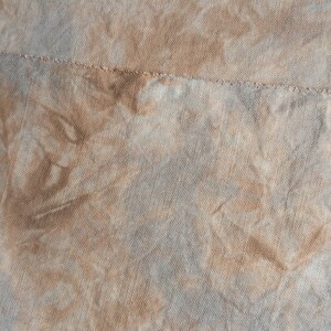 LONDON FOG 32 count Hand Dyed Fabric for Cross Stitch, Organic Hemp in Warm Browns, Grey, Taupe & Blue image 7