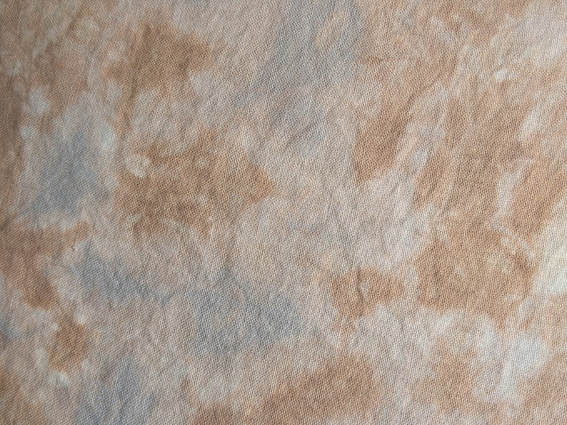 LONDON FOG 32 count Hand Dyed Fabric for Cross Stitch, Organic Hemp in Warm Browns, Grey, Taupe & Blue image 6