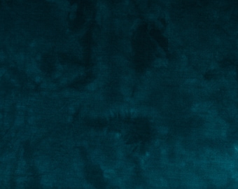 Dark Teal Blue Green Hand Dyed Cross Stitch Linen JAKOBSTAD (28/32/36/40 counts) Fat Quarters/Swatches