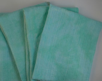 CAP HAITIEN 32 count Hand Dyed Fabric for Cross Stitch, Aqua Greens