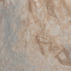 LONDON FOG 32 count Hand Dyed Fabric for Cross Stitch, Organic Hemp in Warm Browns, Grey, Taupe & Blue image 2
