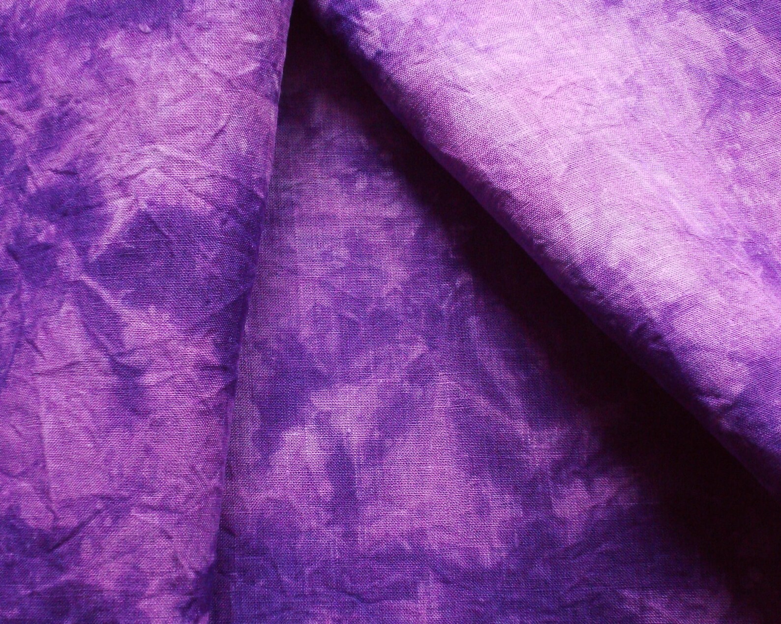 Hand Dyed Linen Purple Embroidery Linen Fabric EDINBURGH Etsy