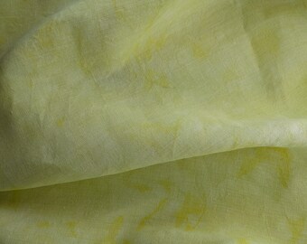 SWATCH: Trondheim Pale Chartreuse, Acid Yellow Cross Stitch Linen