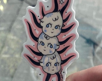 Centipede Bug Tattoo Kewpie Sticker