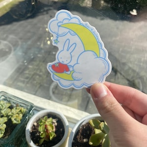 Miffy Moon Aufkleber