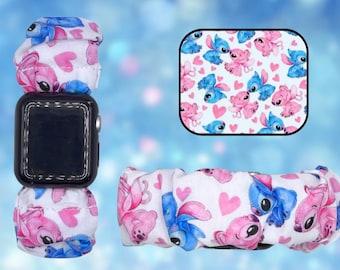 Coletero de tela con diseño de pareja de la película Alien y pulsera para reloj inteligente