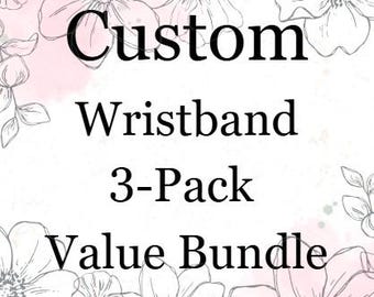 Paquete de 3 pulseras de tela con diseño personalizado para reloj inteligente