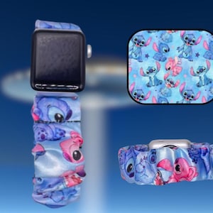 Alien Movie Cartoon Themed Fabric Scrunchie Smart Watch Wristband