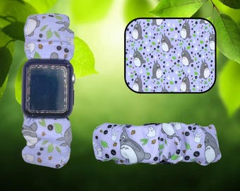 TV Anime Animal Spirit Show Themed Fabric Scrunchie Smart Watch Wristband