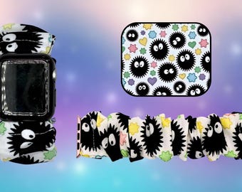 Pulsera inteligente con coletero de tela con temática de animales del programa de anime de TV