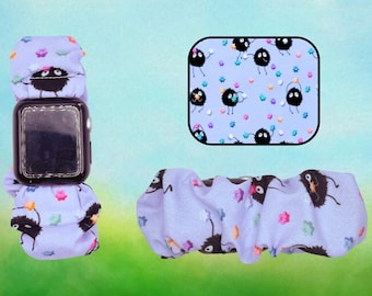 Pulsera con coletero de tela con temática del anime Spirit Show