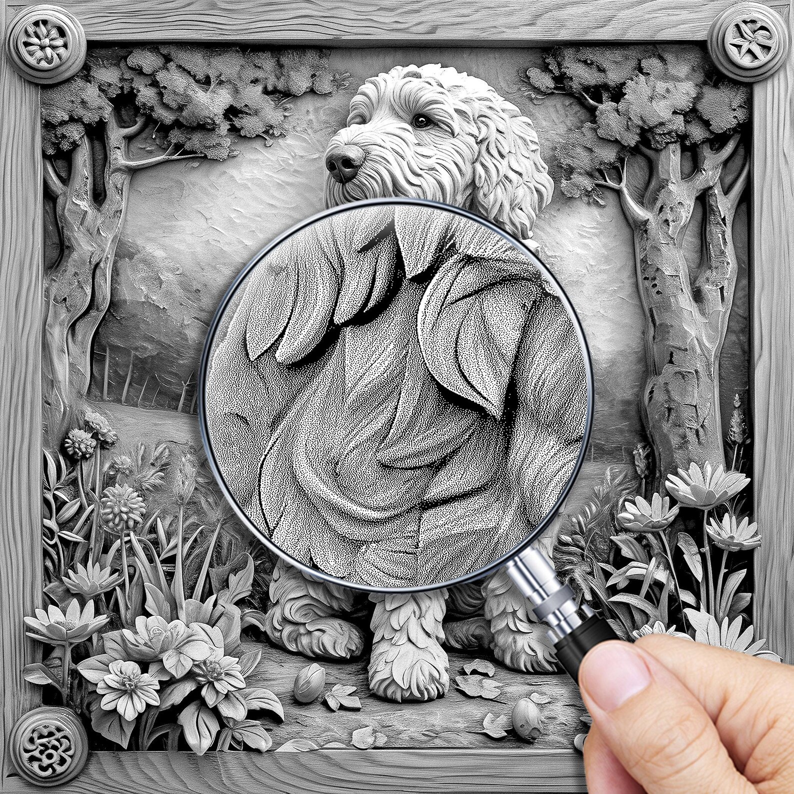 Laser Burn Engrave, PNG Digital File, 3D Illusion Imag Photo Picture ...