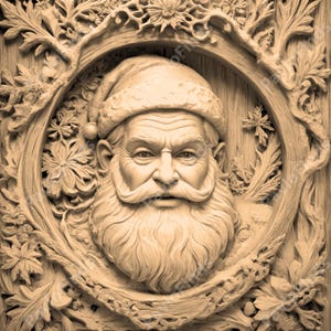 Laser Burn Engrave PNG File Digital, 3D Illusion, Wood Cut Carve, Lightburn, Xtool, Glowforge, Co2 K40, CNC, christmas snowman, dear santa