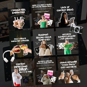 Animated Instagram Carousel Template | Canva Layouts