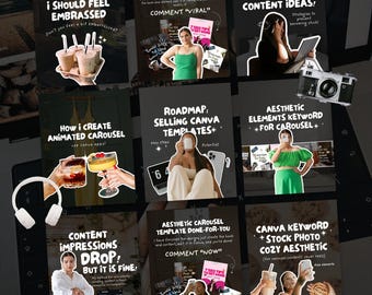 Animated Instagram Carousel Template | Canva Layouts