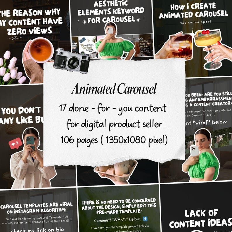 Animated Instagram Carousel Template | Canva Layouts image 2