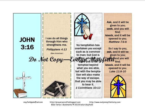 items similar to set of 4 printable bible verse bookmarks in digital