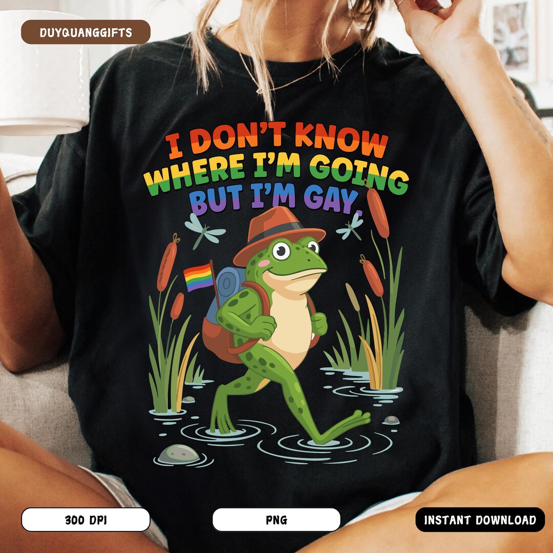 Funny Pride PNG, LGBTQ Sublimation Design, Gay Pride Rainbow Shirt PNG ...