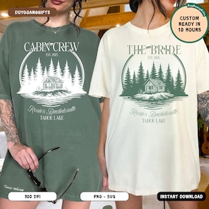 Camp Bachelorette PNG SVG, Custom Cabin Crew Shirt PNG, Personalized Location Bride Design, Funny Camp Bach Party Sublimation Png