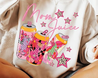 Mom Juice PNG, Funny Trendy Mom Shirt Design PNG, Energy Drink Mom Life PNG, Cool Mama Graphic Tee Sublimation, Mother's Day Gift Png