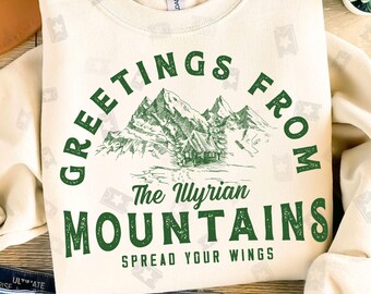 Illyrian Mountains Cabin PNG, Velaris Night Court Png, Sarah J Maas Merch Png, SJM Universe Shirts Design, ACOTAR Png, Book Club, Book Lover