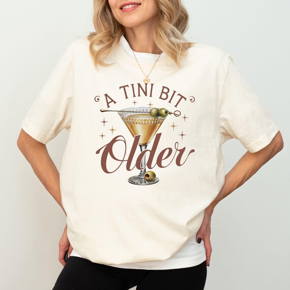 Tini Bit Older | Martini Themed Birthday Napkins