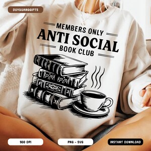 Members Only AntiSocial Book Club Sweatshirt main image 1