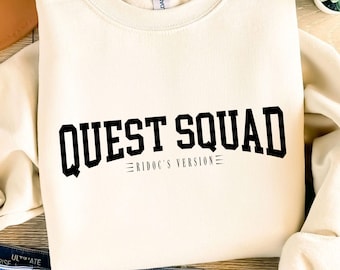 Quest Squad SVG, diseño de camiseta Fourth Wing Png, merchandising de Iron Flame, Basgiath War College, Bookstagram, merchandising de Booktok, Onyx Storm Svg
