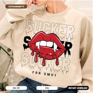 Sucker For Smut Bookish PNG, Trendy Spicy Books Smut Reader Clipart, Retro Book Lover Graphic, Spooky Bookish Sarcastic, Sublimation Designs