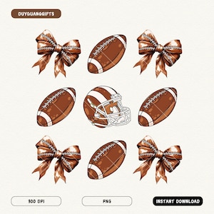 Retro Sports Coquette Bow PNG, Vintage Coquette Football Png, Football Mama Png, Sports Team Png, Football Bow For Shirt, Sublimation Design
