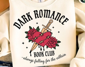 Dark romance Book Club PNG, Vintage bookish Romantasy, Morally Grey, Retro Dark Romance Shirt Design, Book Lover Clipart, Reading Graphic