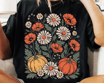 Leopard Pumpkin PNG, Boho Floral Fall Sublimation Design, Retro Autumn Vibes Clipart, Cute Pumpkin Season Shirt PNG, Cozy Fall SVG