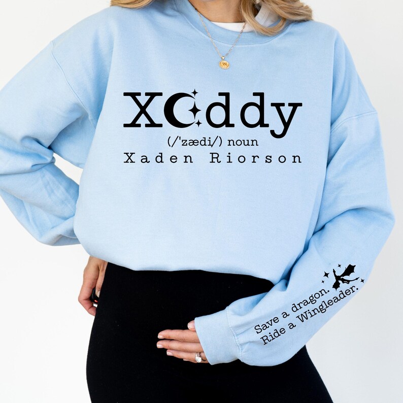 Xaddy SVG, Xaden Riorson chemises PNG, Xaden quatrième aile dessins, quatrième aile Merch Clipart, Iron Flame, Rebecca Yarros, conception de manche livresques image 2
