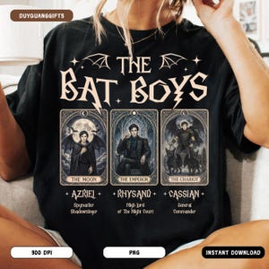Karta Tarota Bat Boys PNG, Projekt Fantasy Bookish Night Court, Rhysand Cassian Azriel PNG, Estetyka ACOTAR PNG, Koszula Illyrian PNG