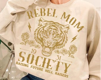 Rebel Mom Society SVG PNG, Trendy aesthetic Mom Shirts Png, Mother’s Day Svg, Vintage Mom Life Svg, Tired Moms Club Png, Designs Sublimation