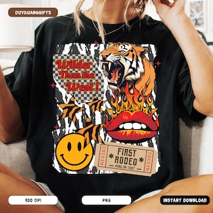 Colagem de Western Yallternative PNG, Estética de Cowboy Retro PNG, Design de Sublimação de Garota Country Arrojada, Camiseta Alternativa Sulista PNG